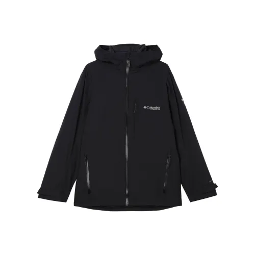 Columbia совместный бренд Титан Поход Водонепроницаемый Ветрозащитный и Устойчивый к истиранию Ветровка Мужской Черный
