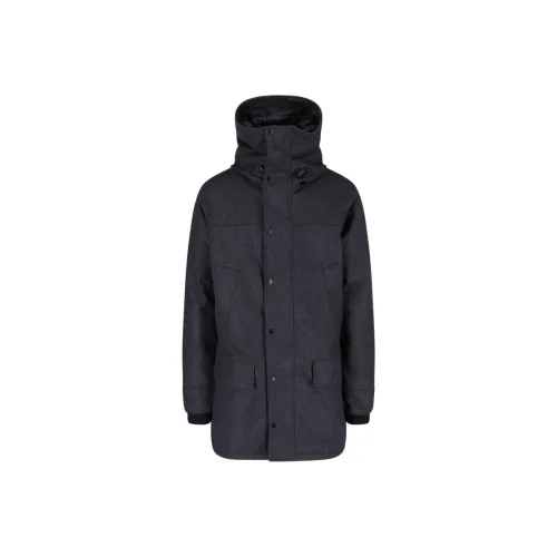 Canada Goose Langford Series FW22 Пуховик PARKA Пальто Мужской Угольно-черный Цвет Mixing