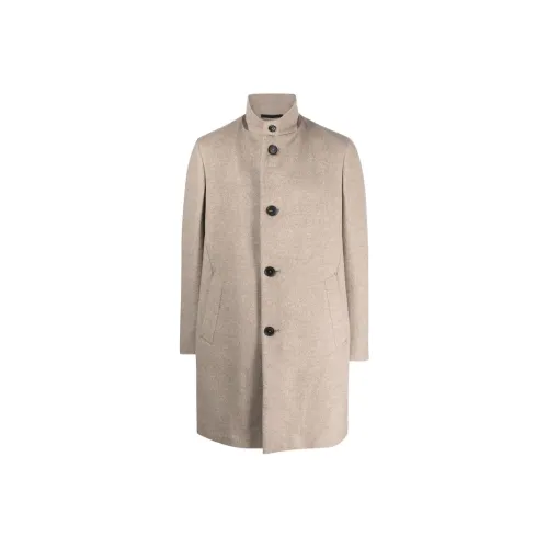 Ermenegildo Zegna Light Beige Men's Coat Эргенжильдо Зегна Светлый Бежевый Мужской Пальто
