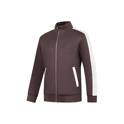 QIAODAN Куртки Пальто Мужской Ван Дайк Браун Лунный Камень