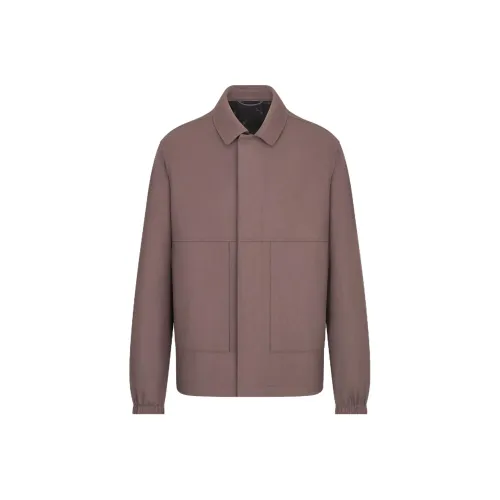 DIOR FW23 Куртки и Пальто Мужской Коричневый