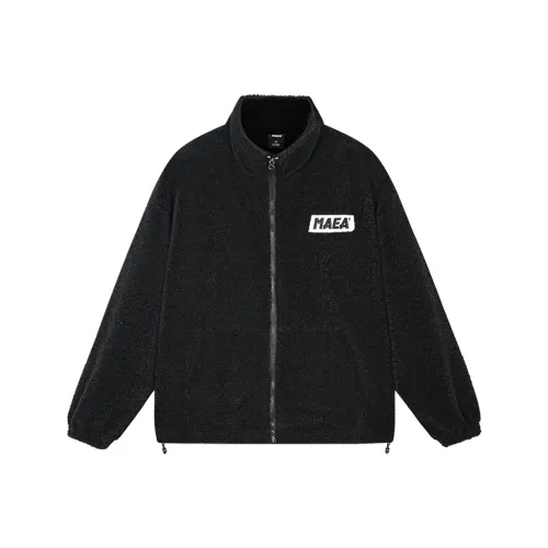 MAEA Буква Воротник-стойка Свободный крой Утолщенный Короткий Пуховик Унисекс