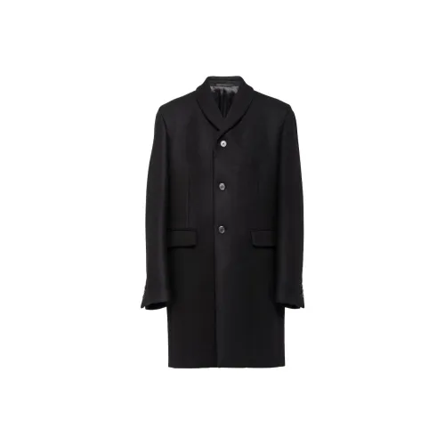 PRADA Мужское черное пальто