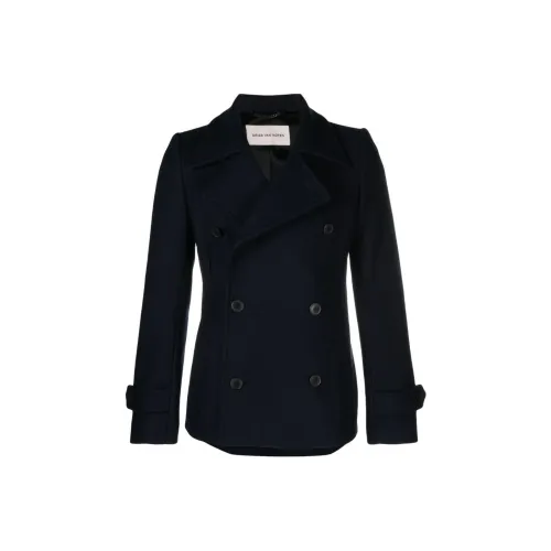 DRIES VAN NOTEN Пальто Мужское Морской Синий