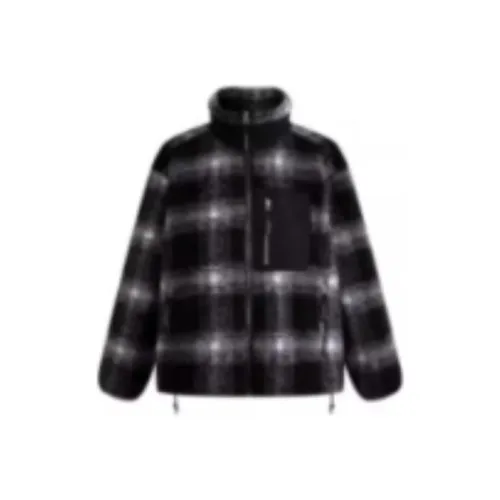 CALVIN KLEIN Вельвет Feel Куртка Унисекс Космический Черный Клетка