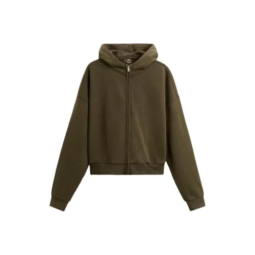 ZARA Темный хаки Мужские Свитшоты