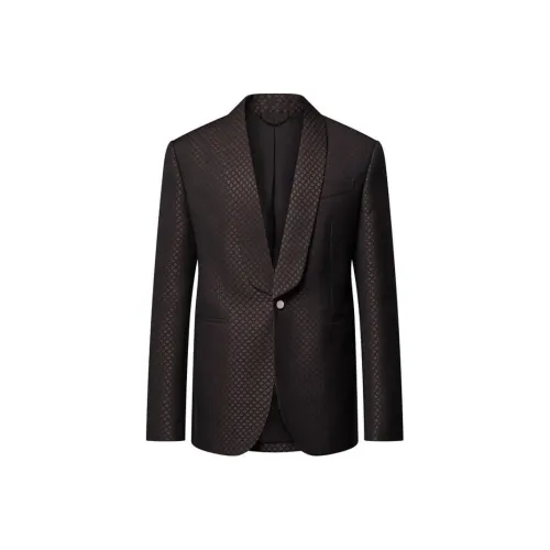 LOUIS VUITTON SS25 Бизнес-костюм Пальто Мужской Коричневый