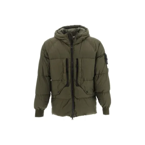 STONE ISLAND FW23 Down Jacket Coat Men's Green
