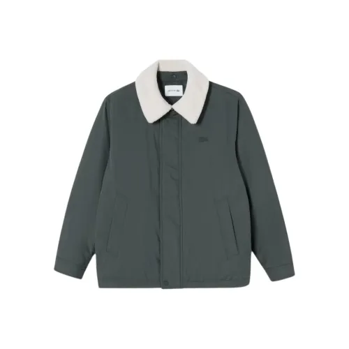 LACOSTE Пуховик Мужской Серый Зеленый