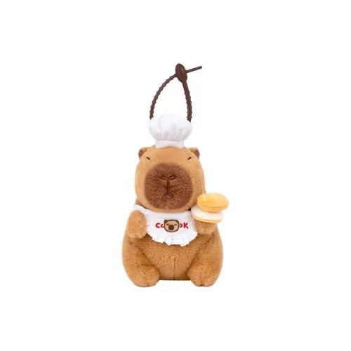 Любовь Креативный Capybara с наполнителем Chef Куклы Плюшевый Брелок 15 см Рекомендуемый рост