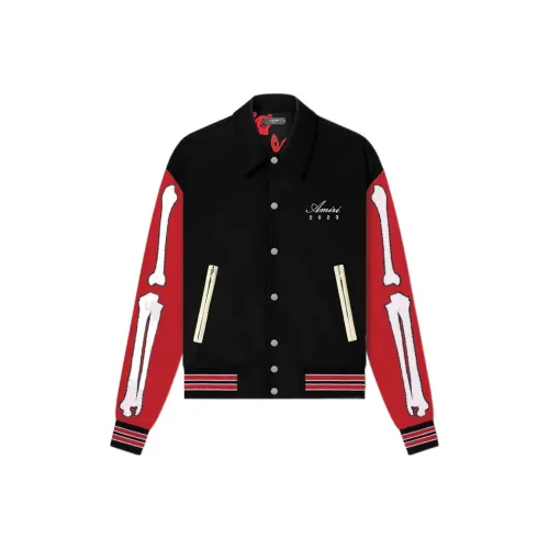 AMIRI Черный Красный Мужской Бейсбольная Джерси