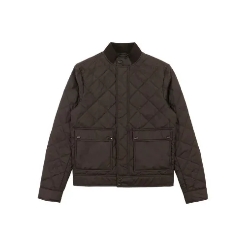 Ferragamo Хлопковый пуховик Мужской Коричневый