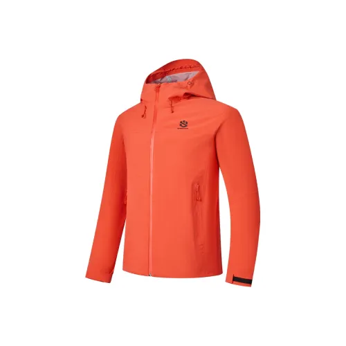 QIAODAN Mountain God Series Поход Водонепроницаемый и Ветрозащитный Ветровка Мужской Ярко-оранжевый