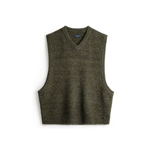 MADEN Мужские жилеты мшисто-зеленого цвета