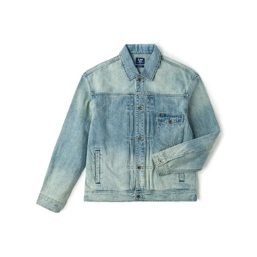 Мужская джинсовая куртка Lee co-branded, светло-синяя