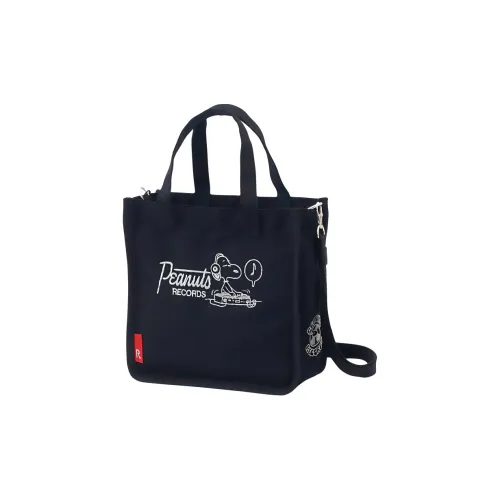 ROOTOTE SNOOPY Коллаборация Хлопок Тоут Сумка Сумка для покупок Сумка через плечо Сумка Женская Черный