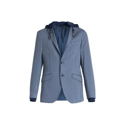 ETRO Мужские Синие Куртки