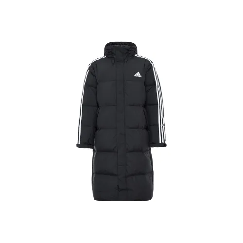 Adidas 3 Stripes Пуховик Зимний Унисекс Черный
