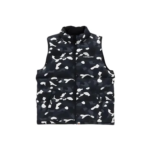 A BATHING APE FW24 Камуфляж/Черный Мужские Жилеты