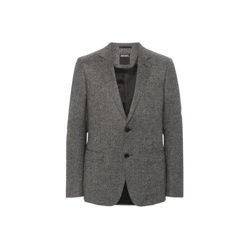 Zegna Бизнес-костюм Пальто Мужское Серое