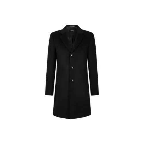 Hugo Boss Черное Мужское Пальто
