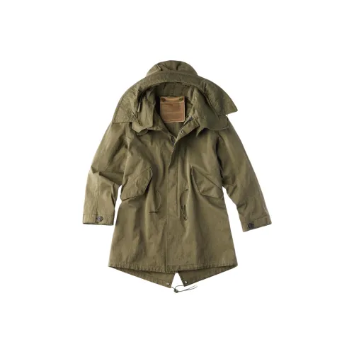 TEN C Olive Green Мужское Пальто