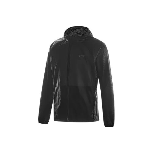 LINING Running Collection Черная мужская одежда с защитой от солнца