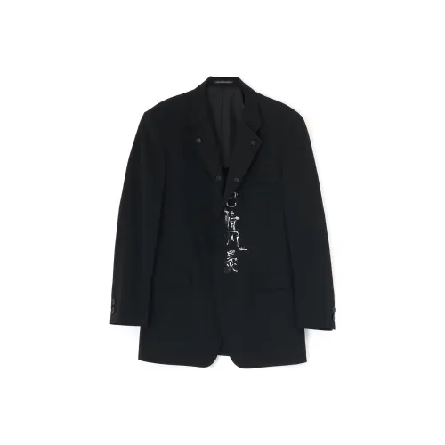 Yohji Yamamoto Черное Мужское Пальто