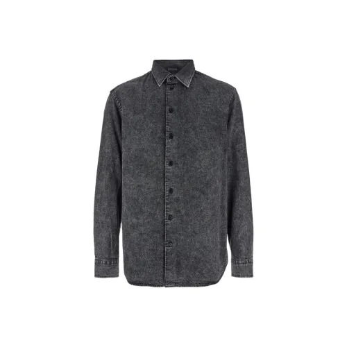 EMPORIO ARMANI Denim Jacket Men's Black