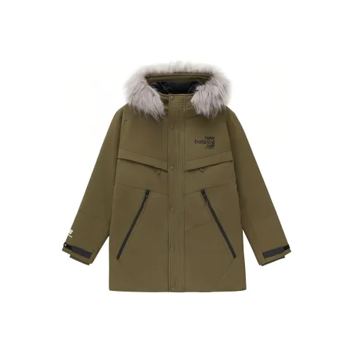 New Balance совместный бренд Пуховик Мужской Армейский зеленый