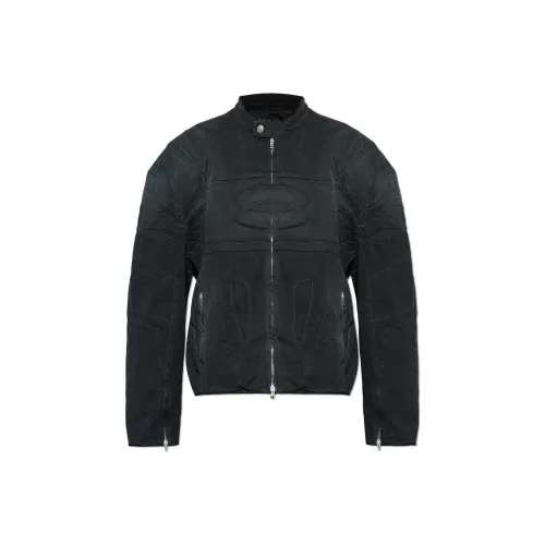 Balenciaga Denim Jacket Loose Fit Men's Black