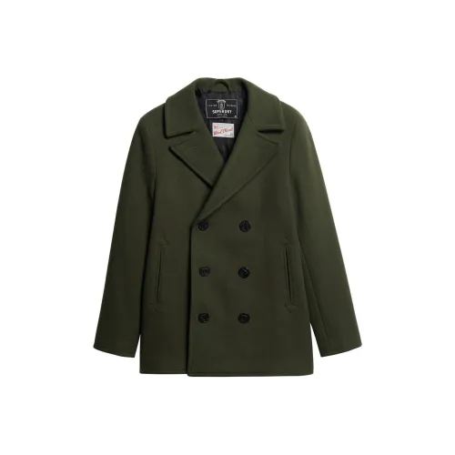 SUPERDRY Зеленое Мужское Пальто