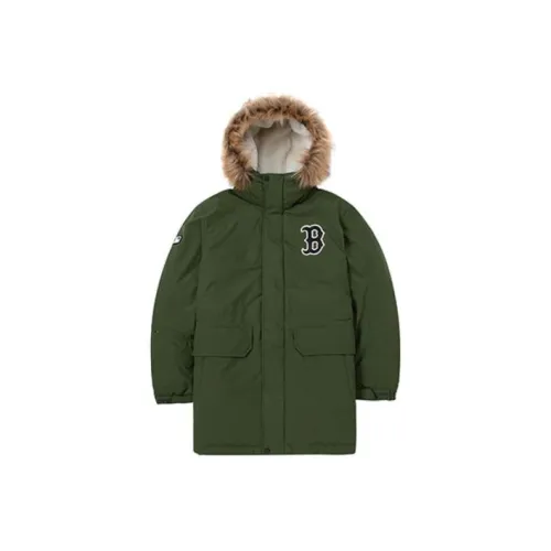 MLB Down Куртка Длинная Унисекс Зеленая