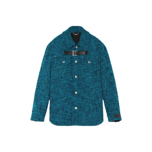 VERSACE Бирюзовый Мужской Куртки