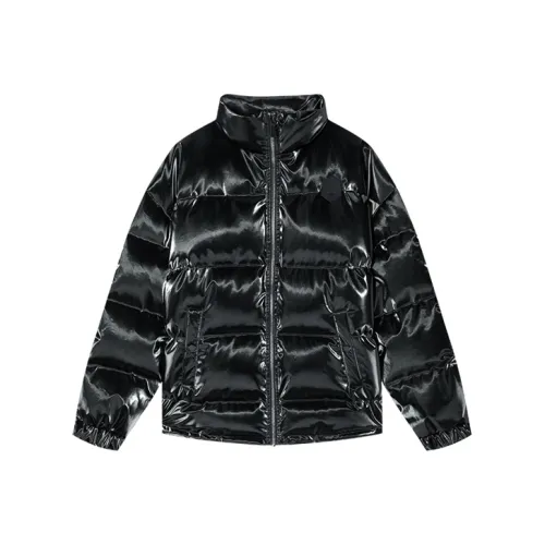 DKNY FW22 Однотонный Воротник-стойка Утолщенный Пуховик Мужской Черный