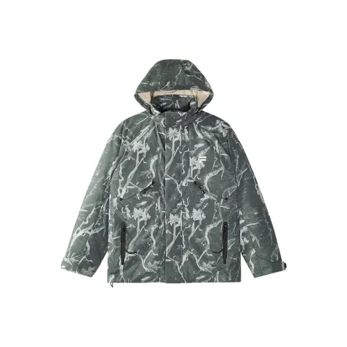 FILA FUSION URBAN TECH Хлопковый пуховик Мужской Фасолевый серый