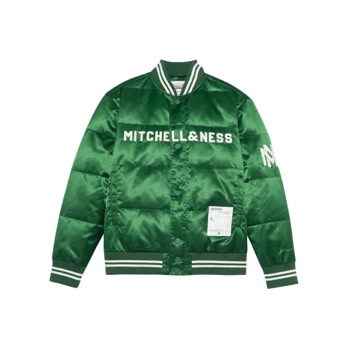 MITCHELL NESS Down Jacket Unisex Dark Green MITCHELL NESS Пуховик Унисекс Темно-зеленый