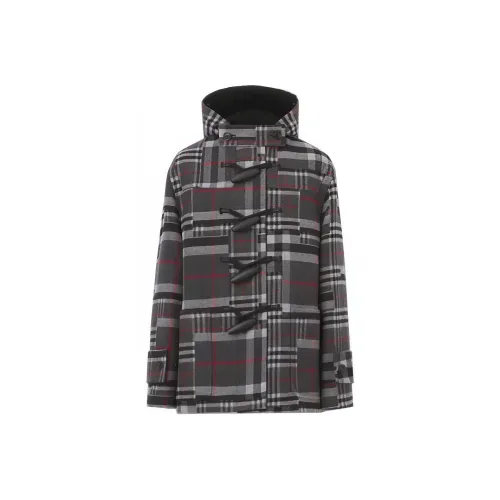 Burberry Пальто Осеннее Зимнее Пальто Мужское Угольный Серый 80450071