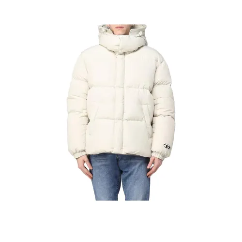 DIESEL Бежевый Мужской Пуховик