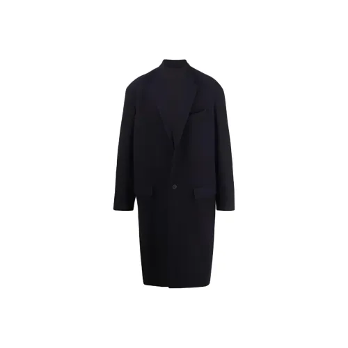 BALENCIAGA Темно-синий Унисекс Пальто