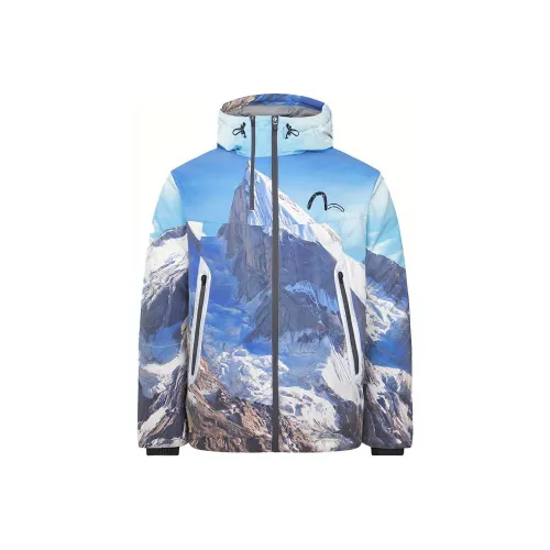 EVISU Пуховик Мужской Многоцветный