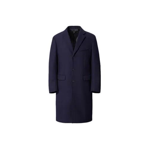 UNIQLO FW20 Пальто Мужское Темно-синий