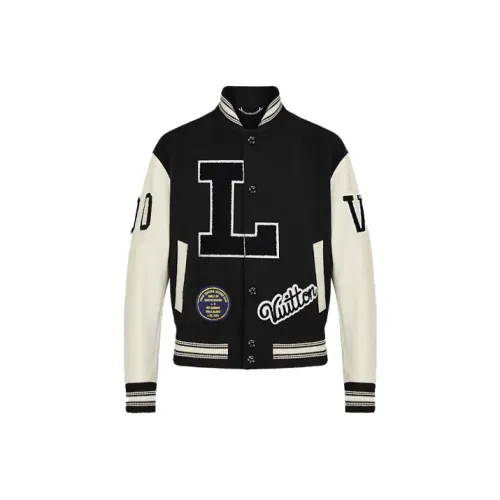 LOUIS VUITTON Новые ежеквартальные продукты LV SS22 Бейсбольная куртка Мужской Черный