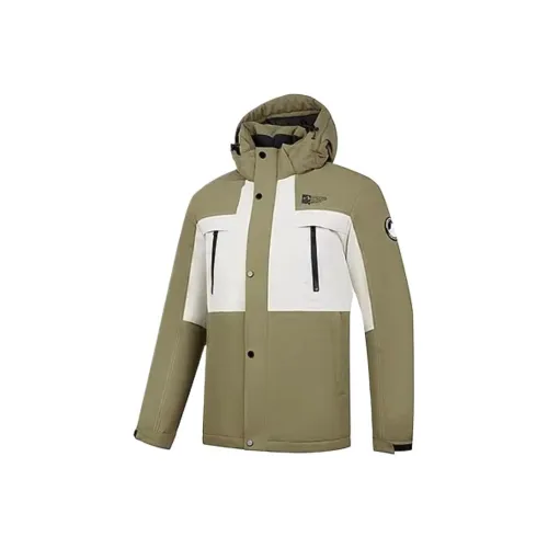 QIAODAN Sports Life Collection Пуховик Мужской Стекло Широкий Зеленый