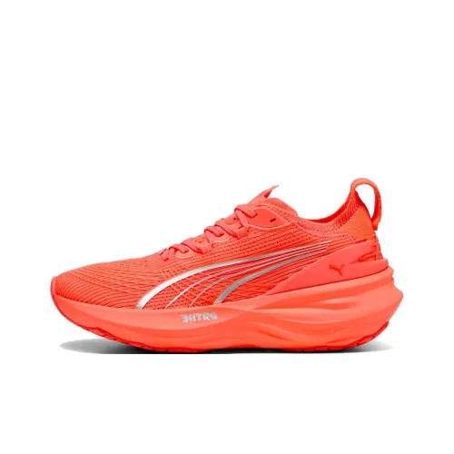 PUMA ForeverRun NITRO™ II Противоскользящий Устойчивый к истиранию Низкий Топ Повседневные Беговые кроссовки Женские Красный