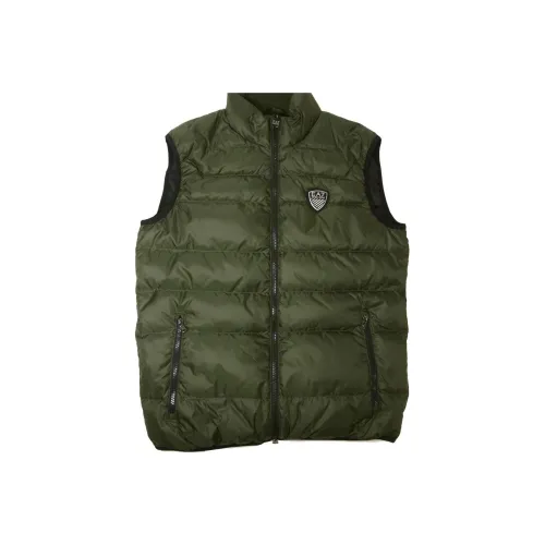 ARMANI JEANS Пуховый жилет Мужской Зеленый