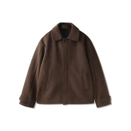 DKPD Темно-кофейное унисекс пальто