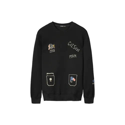 CAISEDI Черные Мужские Свитшоты