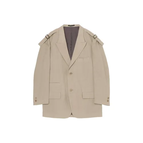 Yohji Yamamoto Y'S For Men FW24 Куртки и Пальто Мужской Светлый Умбра