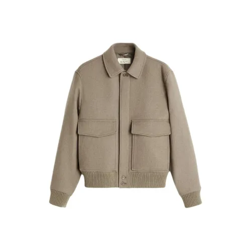 ZARA Куртки Пальто Мужской Земляной Тон